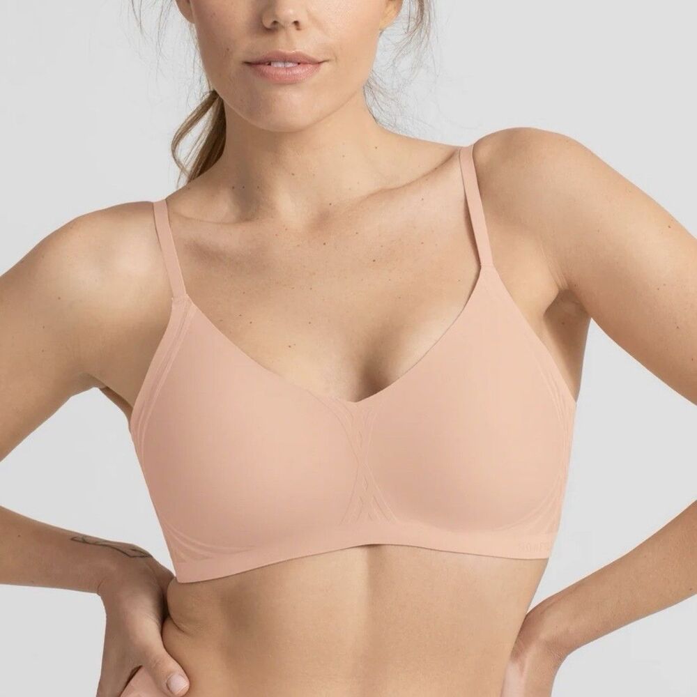 Honeylove Liftwear Silhouette Wireless Bra Blush Pink Size M Shaping Support Bra
